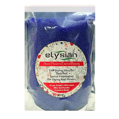 Elysian 1000g Silica Gel Blue Beads for Flower Drying | Reusable ...