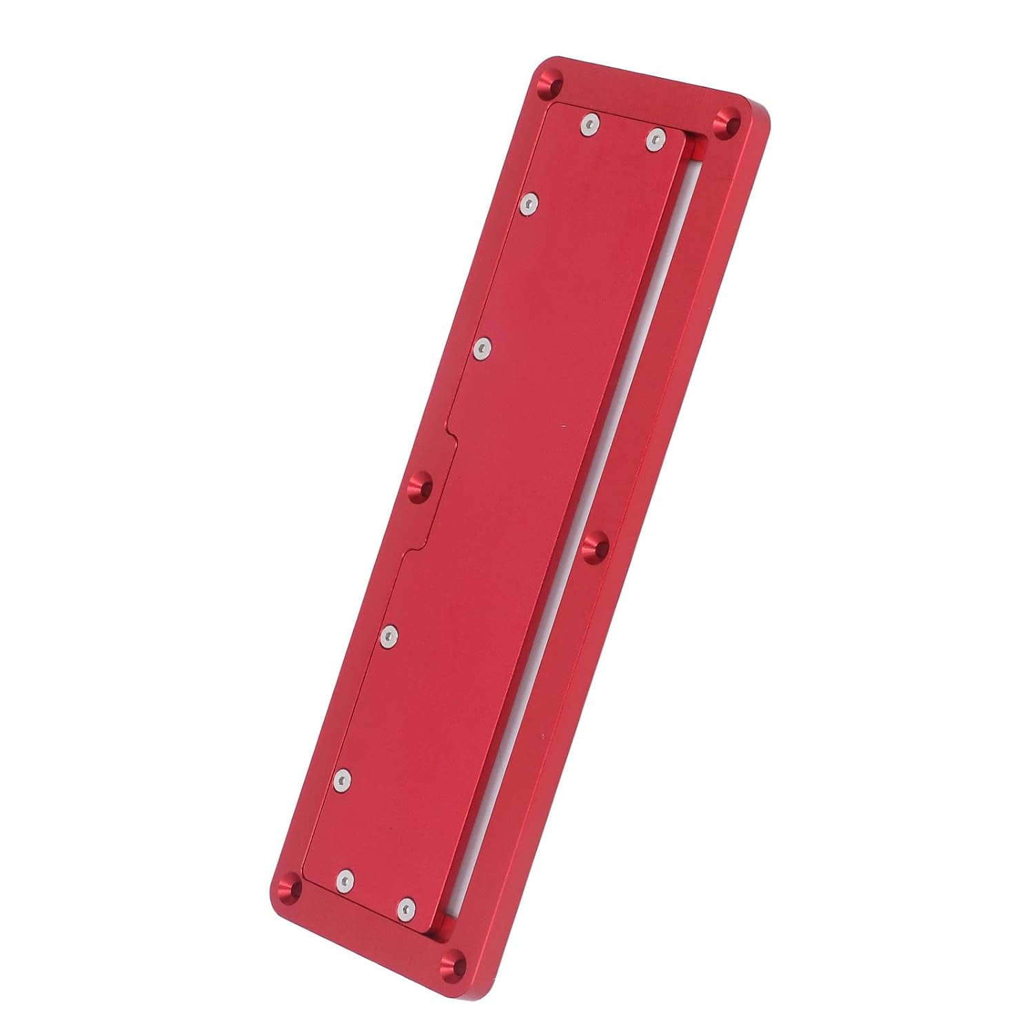 ViaGasaFamido Circular Saw Guide Rail Clamp Circular Saw Flip Cover Electric Circular Track Saw Accessories with Saw Plate Cutting System Guide Red Aluminium Alloy