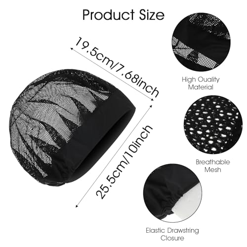 3 Pcs Chef Hats for Women, Adjustable Cooking Chefs Cap Food Service Hair Nets, Reusable Kitchen Cooking Chef Cap - Reusable Washable