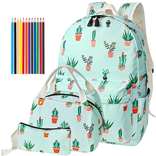 FEWOFJ Mochila Escolar Chicas Lona Vintage Backpack Canvas Casual   Bolsa del Almuerzo