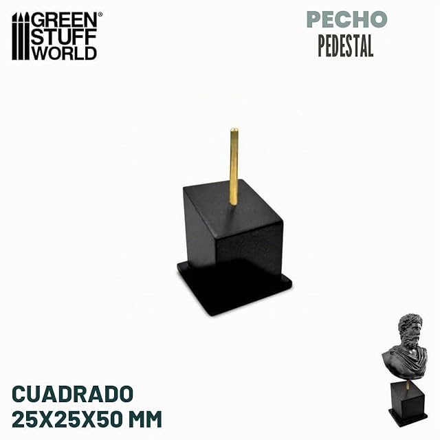 Foto 2 de 3 de PEDESTAL BUSTOS NEGRO 8436574504965ES 2.5X2.5 CM NEGRO LACADO MADERDA DM