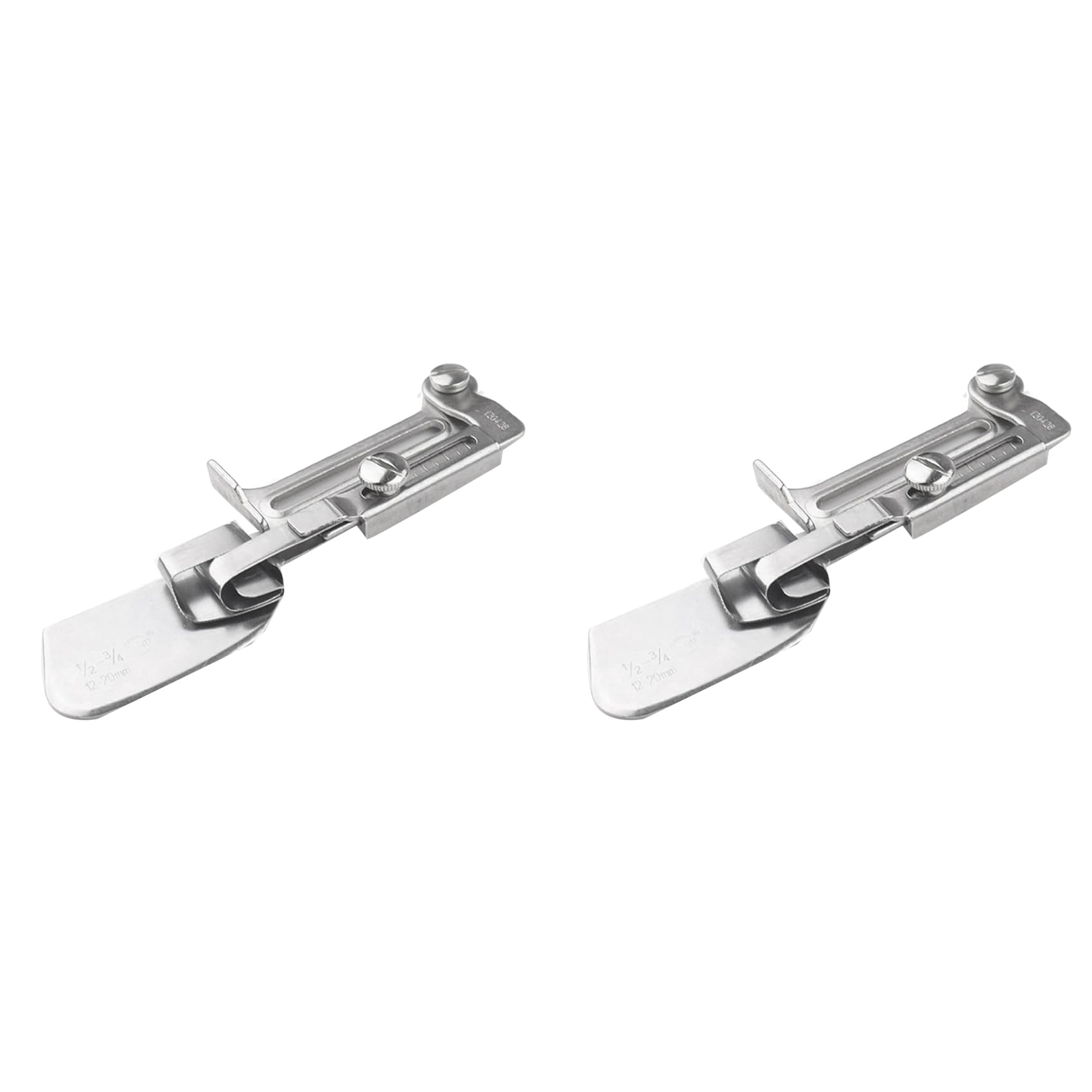 Kueohse 2X Sewing Rolled, Adjustable Width Rolled Hemmer Foot, Sewing Machine Rolled Hem Attachment Hemming Tool (15-25Mm)