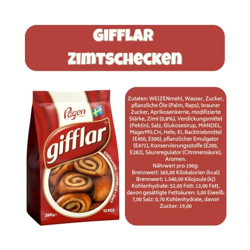 Pagen Gifflar Zimtschnecken 3x260g | Schwedisches Hefegebäck mit Zimtfüllung | Soft Rolls im Vorratspack | Süßer Snack | Ready to Eat | Original aus Schweden