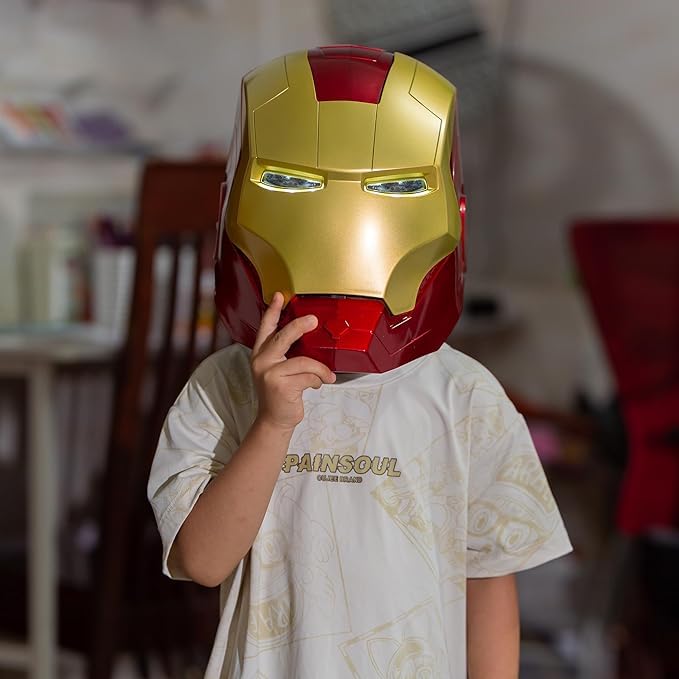 Image of Toys Uncle Figure (Kids Wearable Iron Man Helmet with Lights)