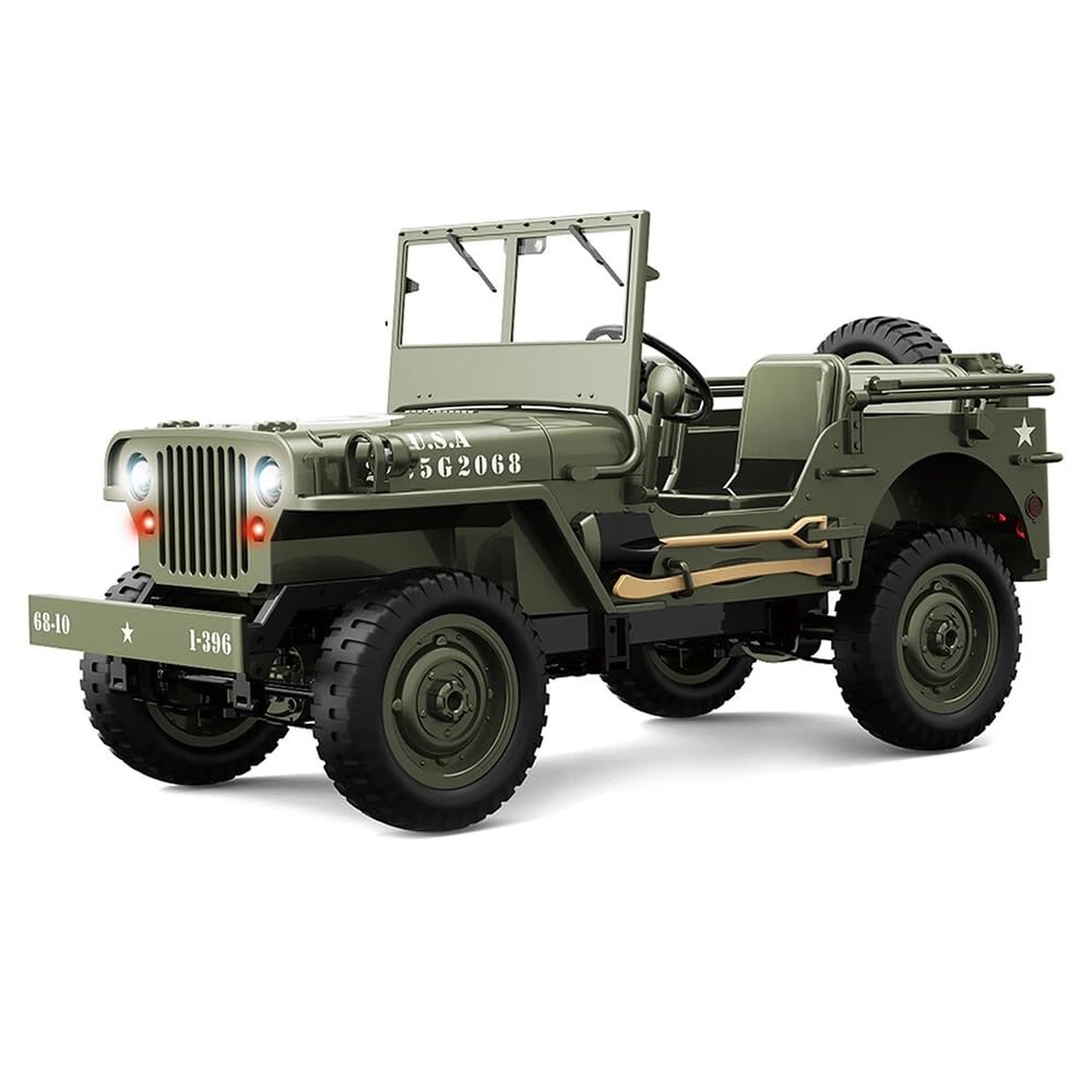JJRC C8815 4WD RC Car Spare Parts Jeep Tires Servo Receiving Board Winch Gearbox Battery (Green 1*Battery)