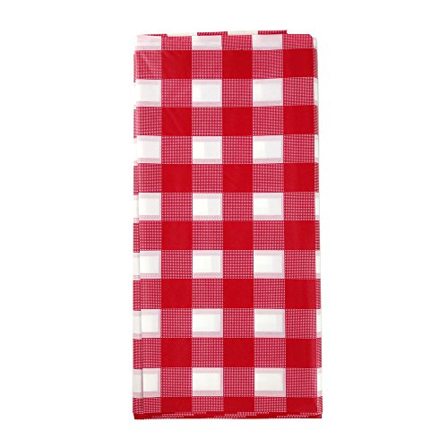 Pack Of 4, Picnic Table Cloth, Red And White Checkered Tablecloth, Plastic Tablecloth, Disposable Party Tablecloth, Plaid Tablecloth By Crystal Lemon #TOP4