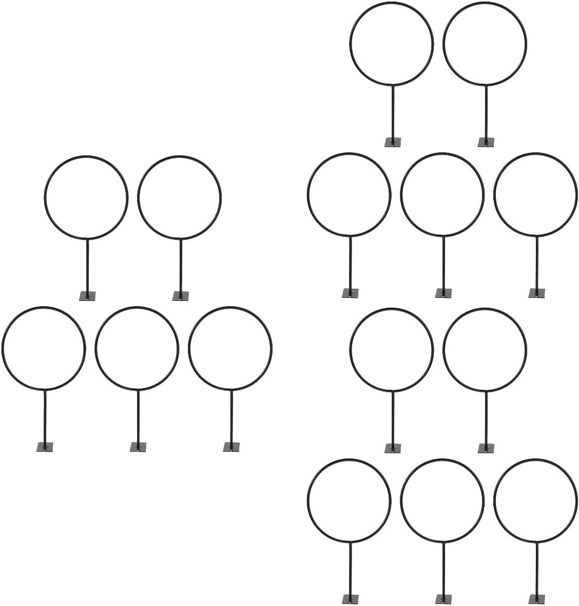 balacoo 3sets Soccer Ball Wall Display Basketball Mount Easy Install Sturdy Iron Material Ball Holders 5pcs*3