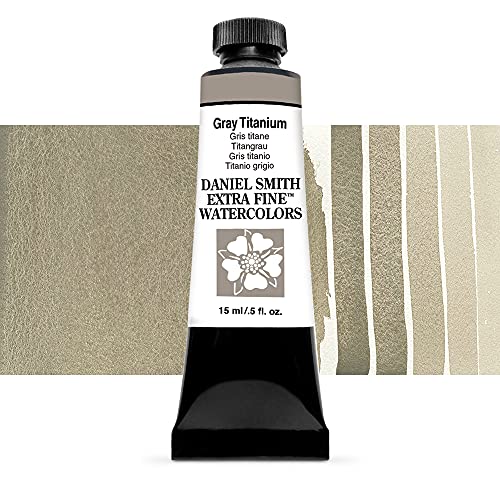 Daniel Smith 284600241 15ml Watercolor Paint, Gray Titanium, 0.50 Ounce (Pack of 1)