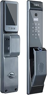 Qudai Fechadura de porta com impressão digital com câmera Eletrônica Smart Door Lock APP Desbloqueio Remoto Desbloqueio para Casas Apartamentos