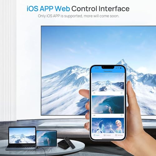 HDMI a través de Ethernet DDMALL sistema de transmisión Max 254 x 254 con control iOS 6