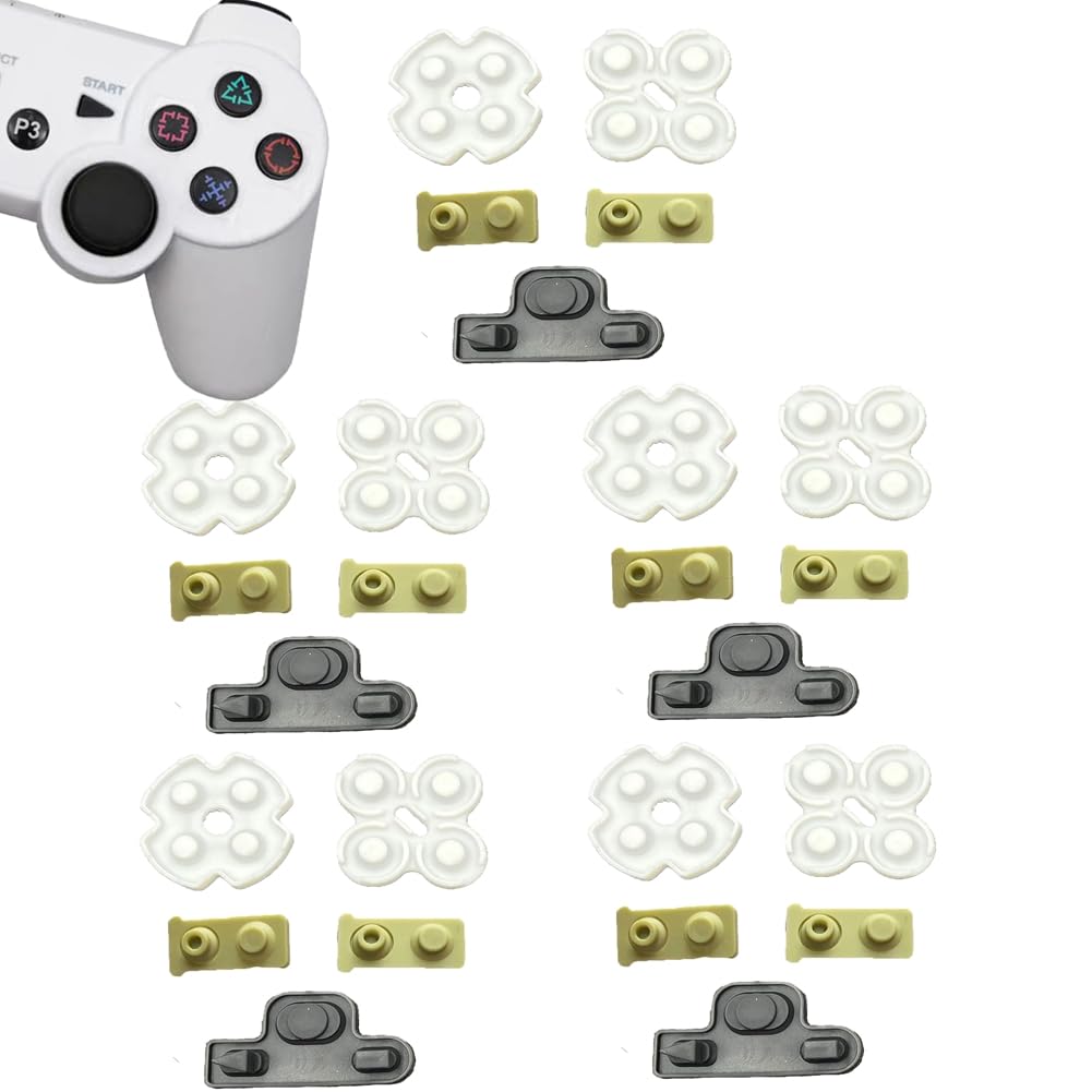 Amazon.com: 5 Sets Silicone Conductive Rubber Pads Replacement for ...