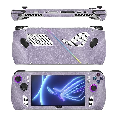 Image of MightySkins Glossy Glitter Skin Compatible with Asus ROG Ally - Solid Lavender | Protective, Durable High-Gloss Glitter Finish | Easy to Apply