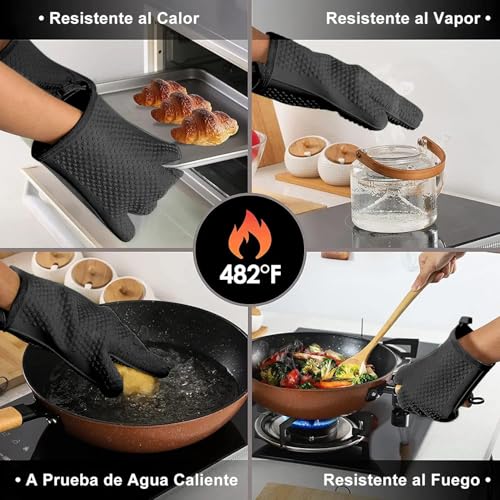 La Mejor Lista de Manoplas para ollas y hornos los 5 más buscados. 30 Imagen adicional