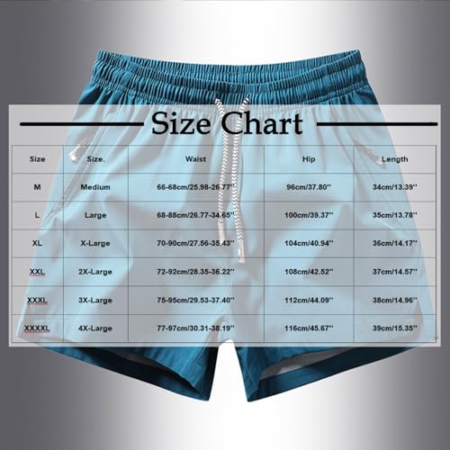 Men Athletic Workout Shorts Quick Dry Cargo Zipper Pockets Lightweight Gym Hiking Elastic Waist Running Short Pant3