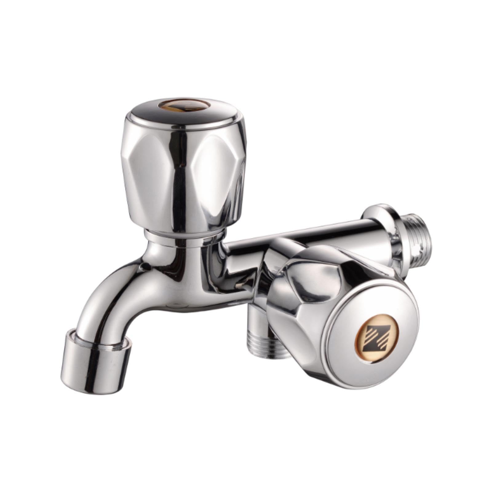Alcxazs Laundry Room Faucet Tap Wall Mounted G1/2 Features Durable With 2 Separate Valves For Control 20 Mm Stable Balcony Mop Sink Taps Garden Tap Single