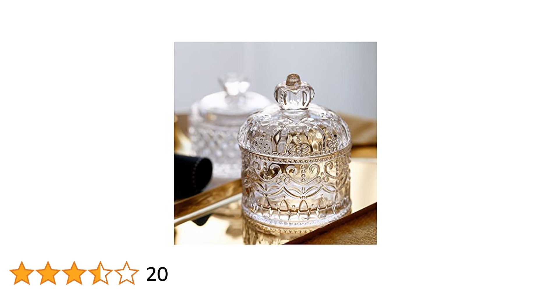 Amazon｜ガラスの保存瓶 多目的クリスタルガラスジャー