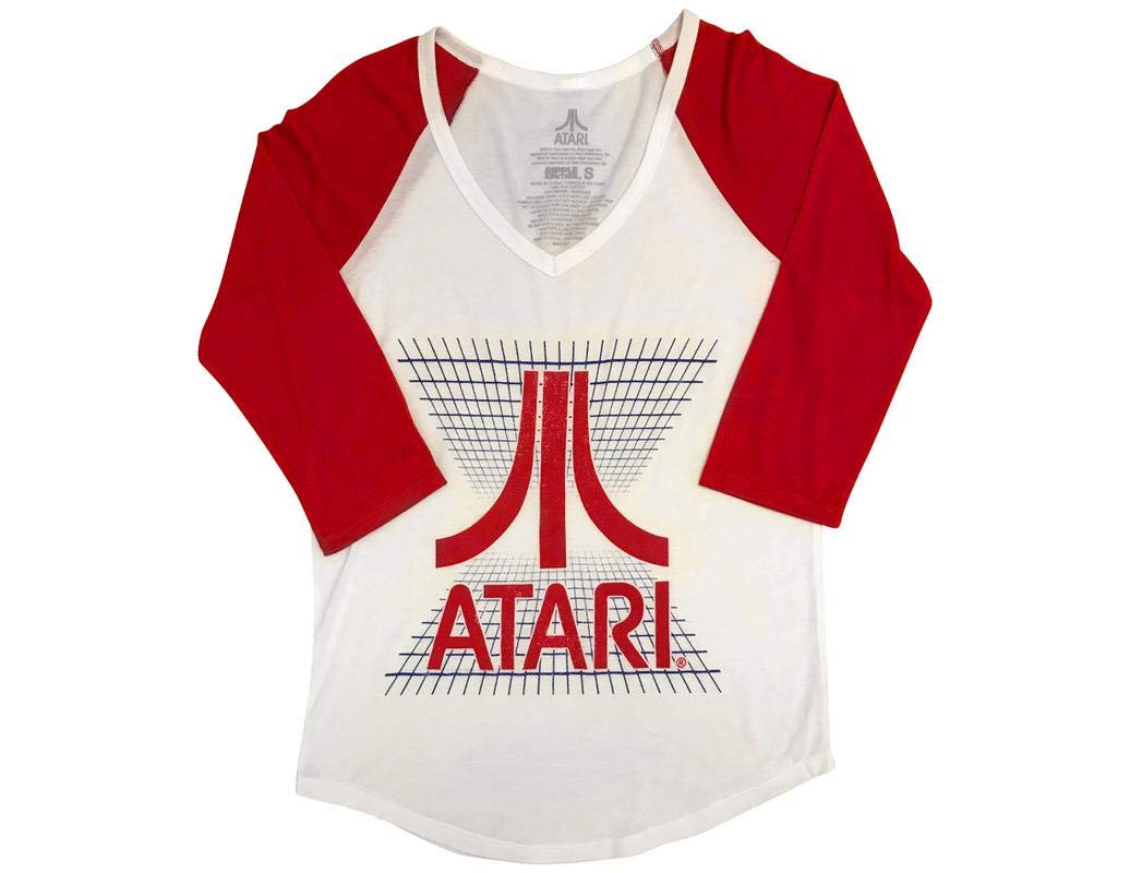 Atari Juniors Vintage Grid Light Weight V-Neck Raglan