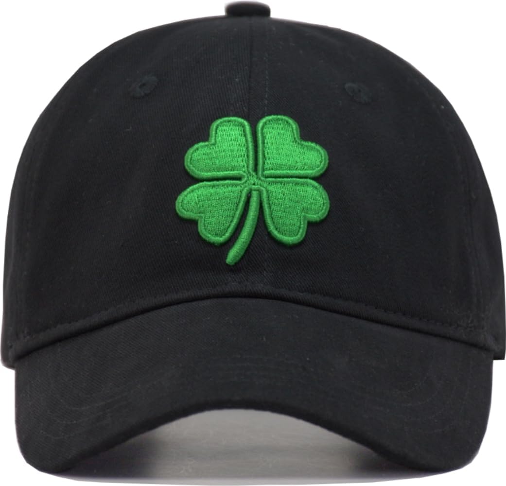 TSSGBL Kids Baseball Cap with Embroidered Lucky Clover - Adjustable Boys Girls Golf Hat, Ideal Gifts for Toddler, Kids