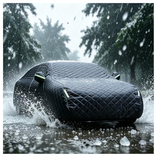 Hail Protector Car Cover Compatible with Ford Fusion Sedan 2005-2026，Hail Proof Car Cover Hailproof Full Exterior Rain Snow Sun Protector，with Reflective Strips&Zipper