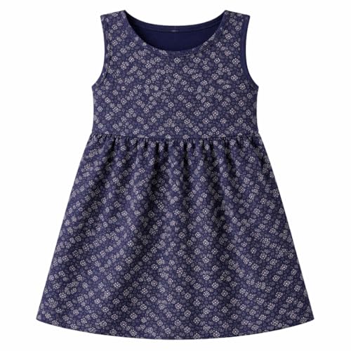 Image of EIO Girls Cotton Frock Dress Combo Pack | Multicolor Printed Knee Length Casual Dresses for Kids | Soft & Breathable Summer Wear Outfit