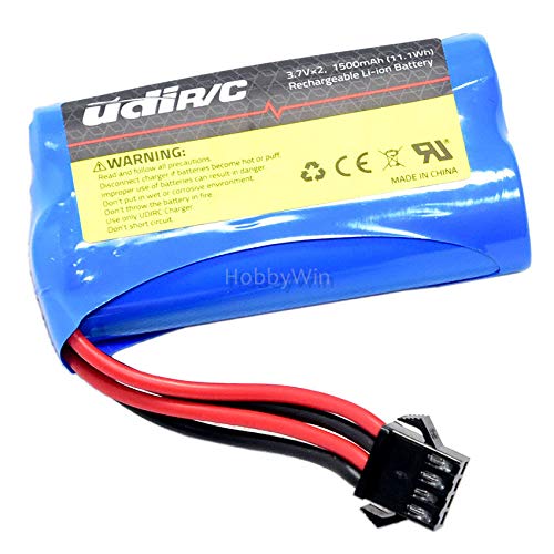 UdiRC Part UDI002-14 Battery 2x3.7V 1500mAh SM4P Plug for UDI002 RC Racing Boat
