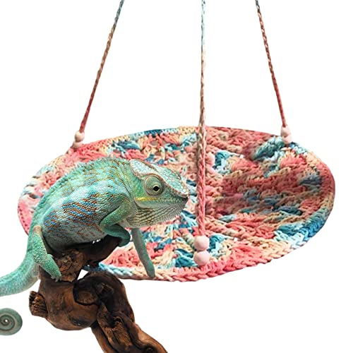 Rede Chinchila - Rede Cobra | Cama de balanço respirável para dragões barbudos, anoles, lagartixas e