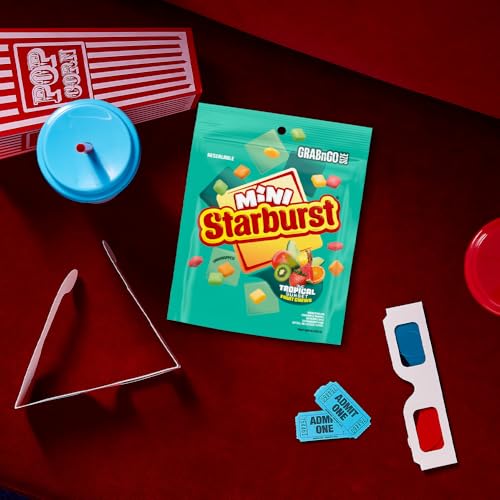 STARBURST Minis Tropical Candy Bulk Candy Bags Of Fruit Chews Snacks 7.2oz - image 8