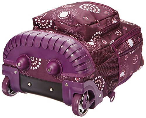 Rockland Single Handle Rolling Backpack, Purple Pearl, 19-Inch #TOP3
