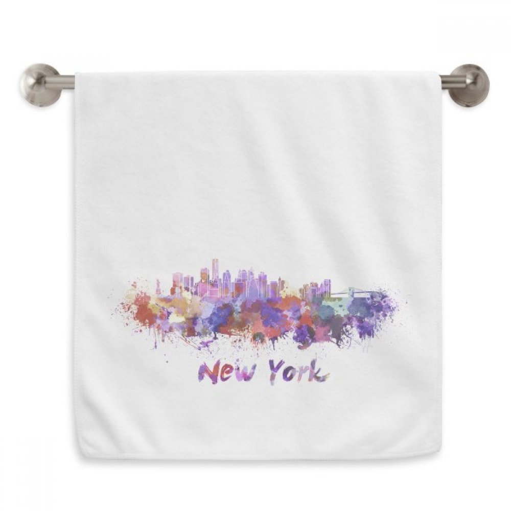 Serviettes New-York Ville Aquarelle Diadème 13X29 Pouces