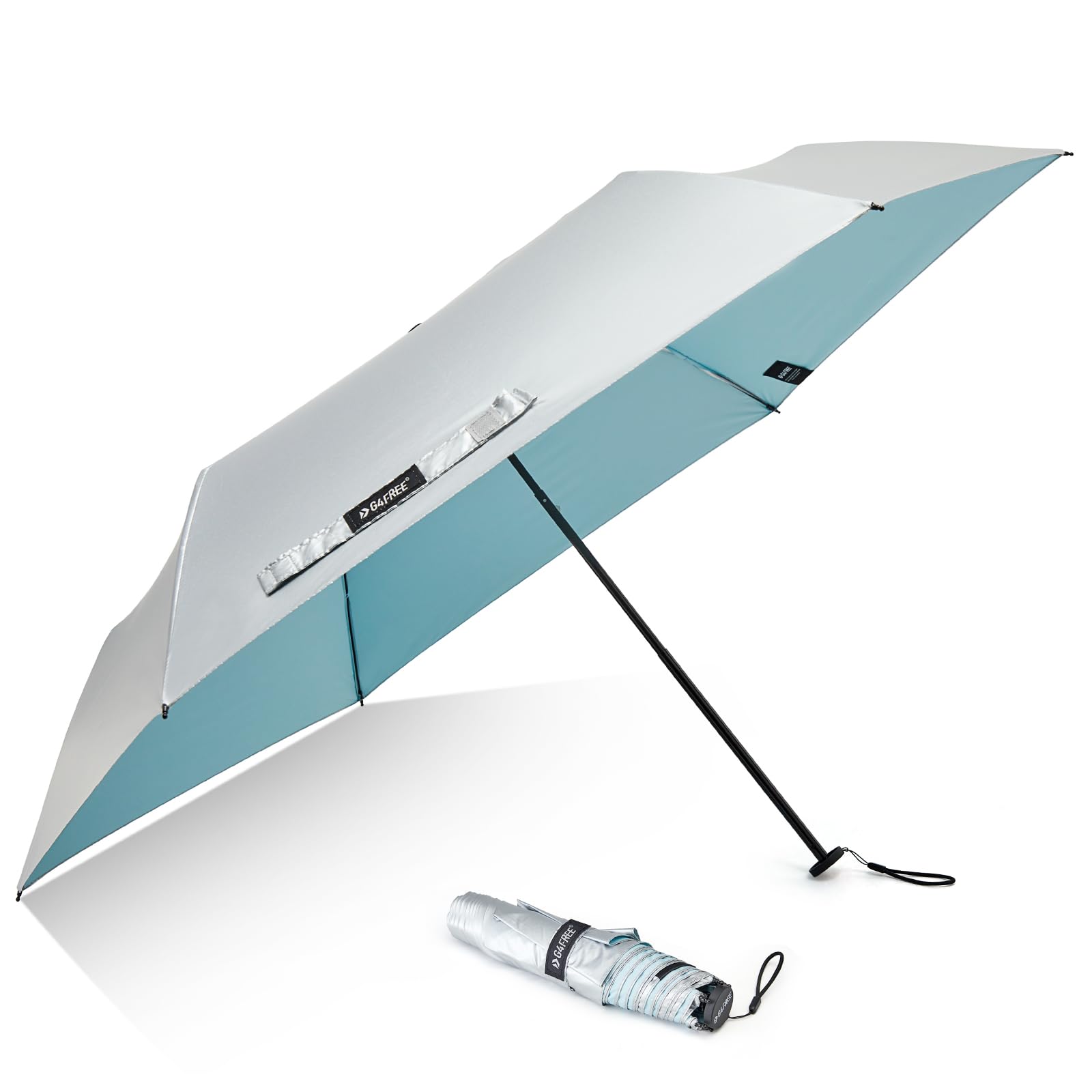 G4Free 43 Inch Mini Travel Umbrella Compact Ultralight UPF 50+ UV Protection Carbon Fiber Super Slim Small Umbrella, Weighs Only 4 oz