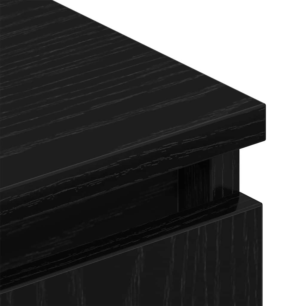 vidaXL Gabinete de TV 102 x 35 x 50 cm Roble Negro | Mucho espacio para tus cosas, Un look minimalista que queda genial en cualquier cuarto,