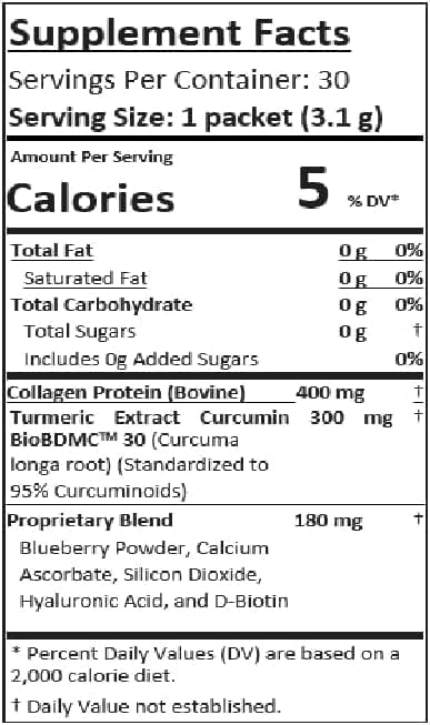 B-Epic REGENER8 Turmeric Drink Powder - Your Chai-Flavored Blend to Support Overall Well-Being - Includes 30 Powder Sticks for One-Month Supply