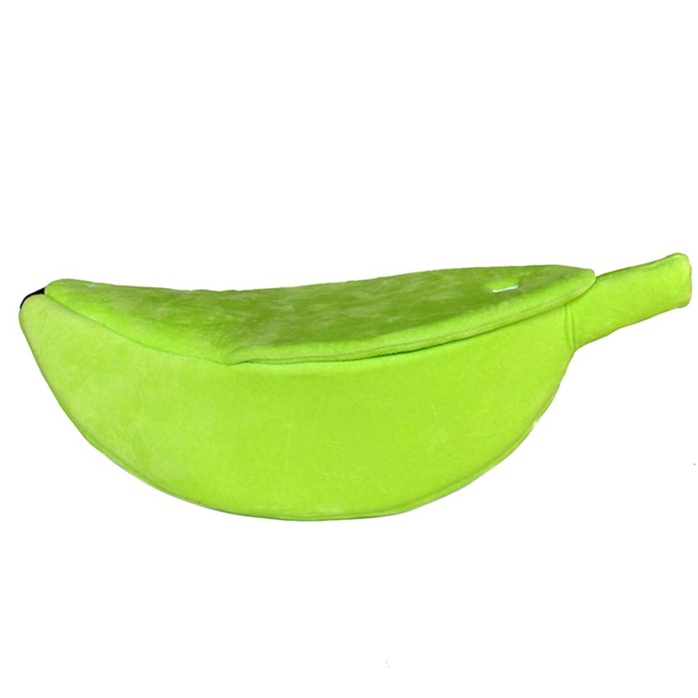 Pssopp Banana Pet Bed House, Soft Plush Cat Cuddle Cave Warm Cosy Kennel for Small Dogs Rabbit, Kitten, Ferret, Guinea Pig - Image 2