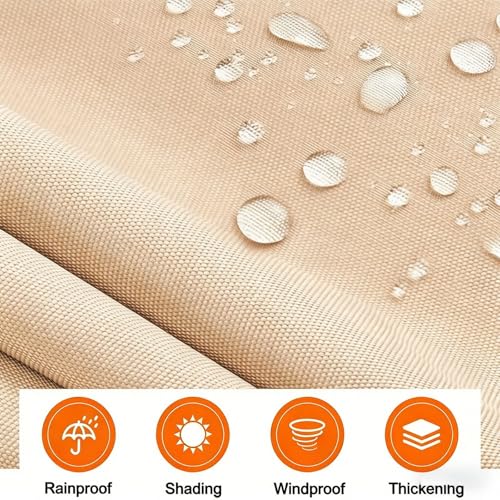Toile de auvent extérieur rétractable et imperméable anti-UV - 6