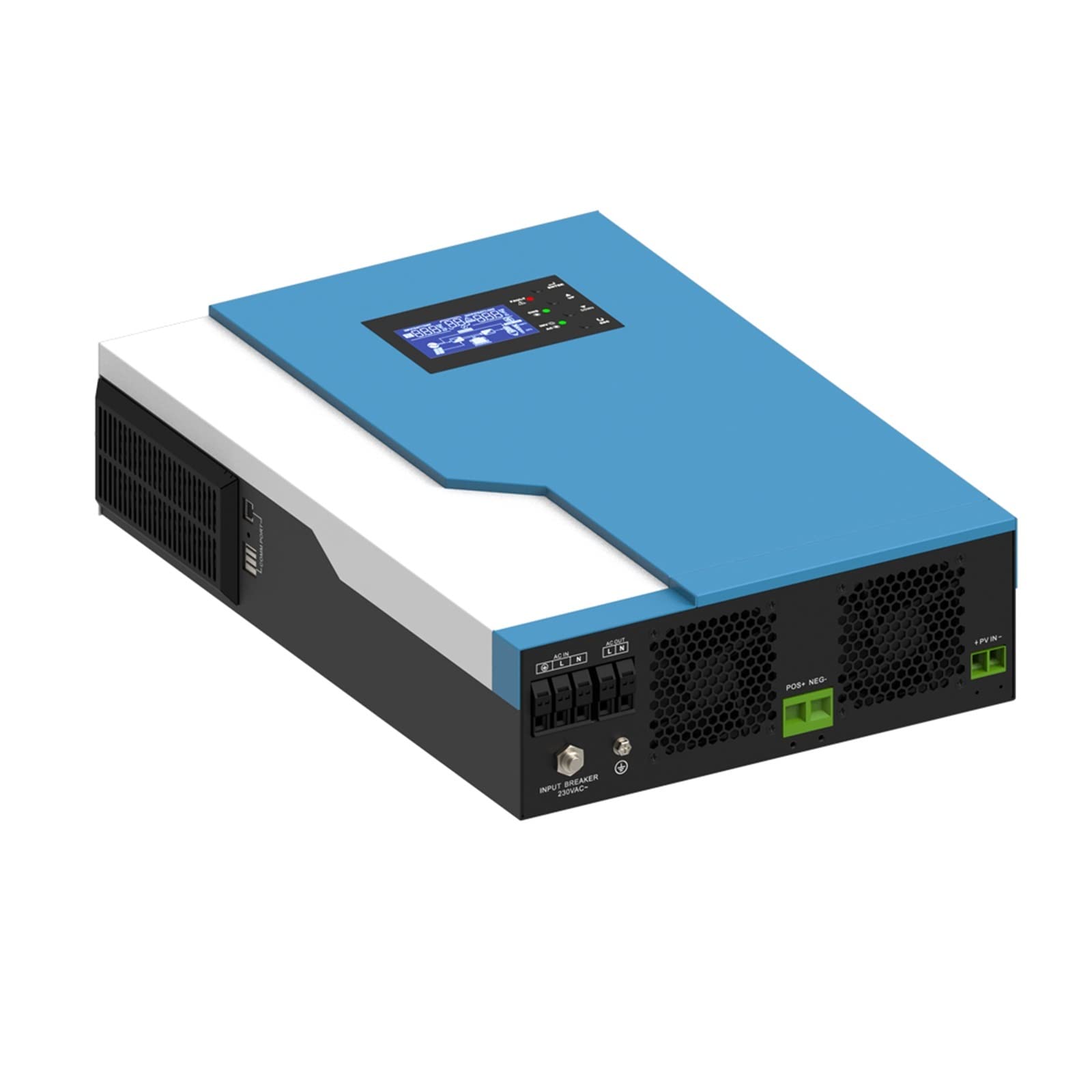 Inversor Solar híbrido AC 80A 60A MAX 24v 48v inversor de Onda sinusoidal Pura 3.5KW 5.5KW PV 500V UPS Fuera de la Red Wechselrichter(5.5kw 48v,NO WIFI-220-240V)