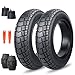 WEEROCK Fatbike-Reifen 16 x 4,0 Zoll Elektrisches Bike Fat-Reifen Schwerlast -Verschleißfester E-Bike-Reifen faltbar All-Terrain-Reifen mit Schläuchen (16x 4,0 Zoll(2 Reifen+2 Schläuche))