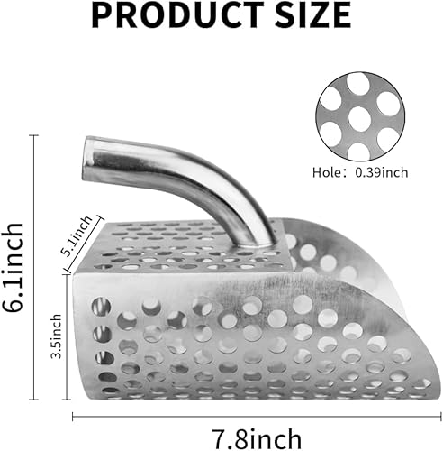 Miniatura 2 de Metal Detector Accessories Sand Sifter for Both Kids and Adults, Metal Detector Sand Scoop, Sand SpoonMetal Detector Shovel for Beach Digging, Beach