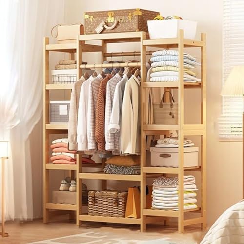 Porte-manteau en bambou : fini le désordre grâce à ce support de tringle à vêtements en bois
