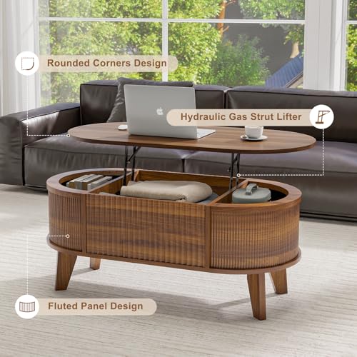 LYNCOHOME Lift Top Coffee Table