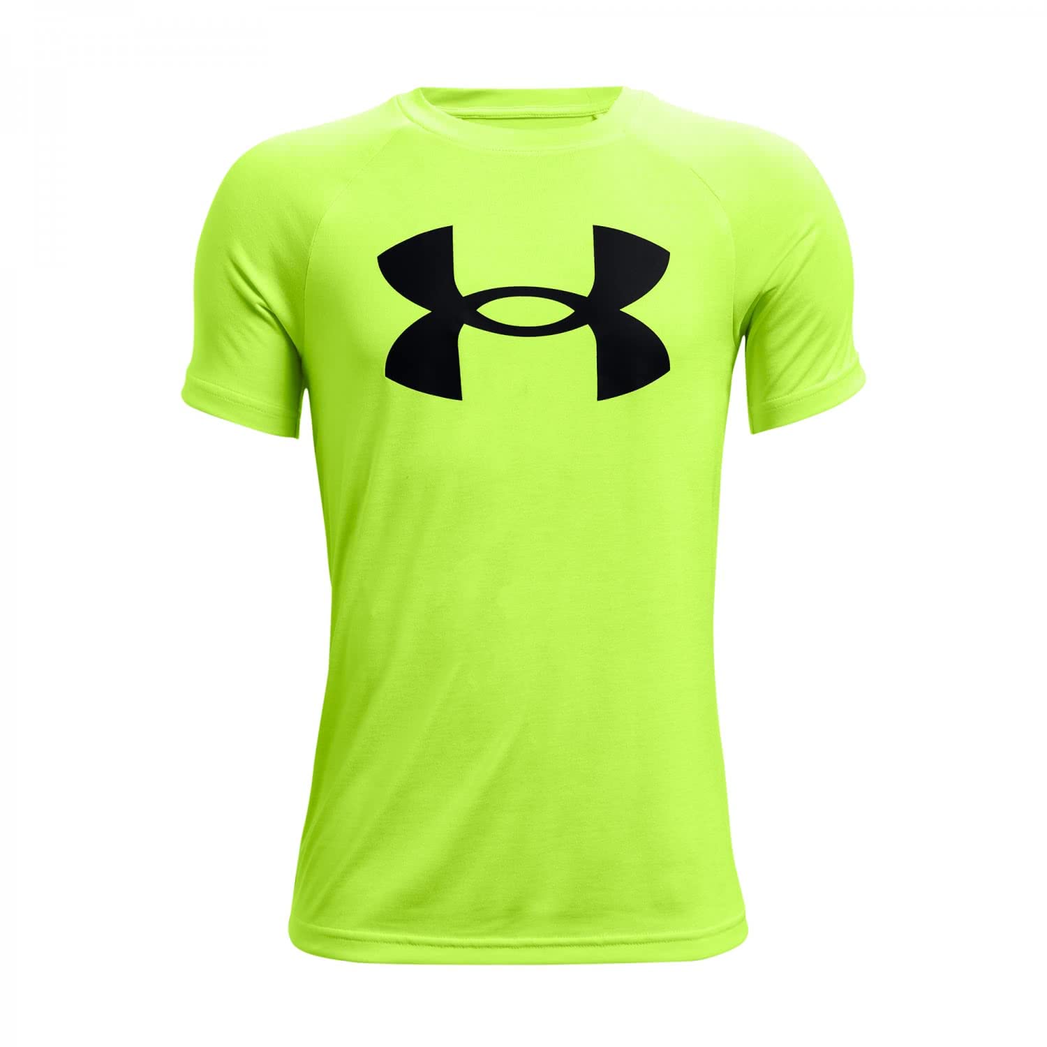 Under Armour Boys' Tech Twist Short-Sleeve T-Shirt , High-Vis Yellow (731)/White , Youth X-Large