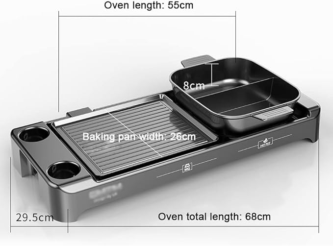 Olla Eléctrica YYDS Sartén Separable con Zona de Condimentos miniatura 3