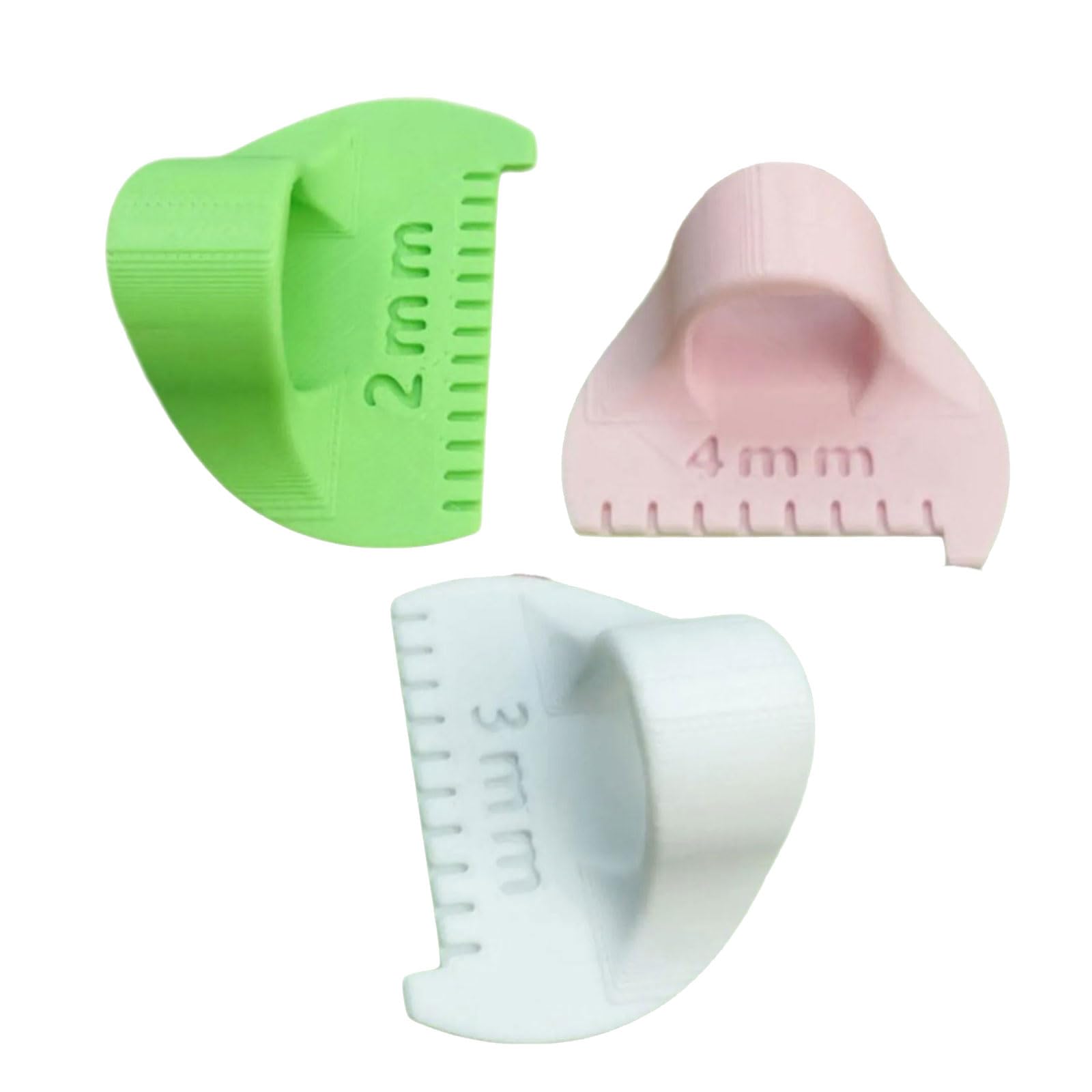 Tsophreniq 3Pcs Sewing Templates Ruler Finger Ruler Quilting Stitching Aid for Fabric Measuring Quilting Craft Multifunctional Fabric Cutting Templates
