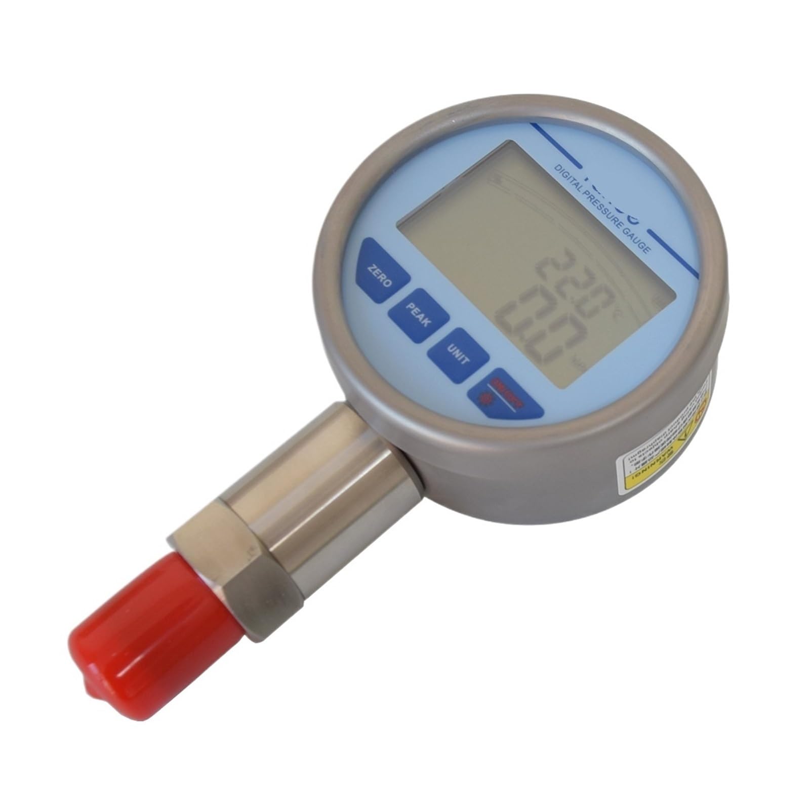 Digitales Manometer, 2000/2500 bar, Hochdruckmessgerät, 316L-Edelstahlgehäuse, Hintergrundbeleuchtung, M20-1,5-Stecker(2500bar)