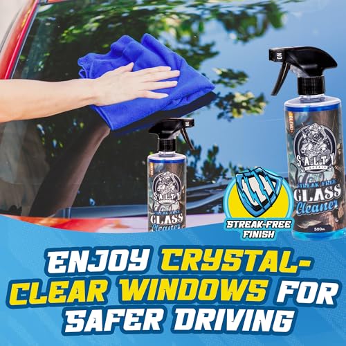 Salty Captain Ultimate 15-Piece Car Cleaning Kit – Car Wash Kit with 15L Bucket, Hand Mitt Towels, Brushes & 4x Cleaning Fluids – Includes Foam Blaster Gun – Premium Quality & Easy to Use - Image 7