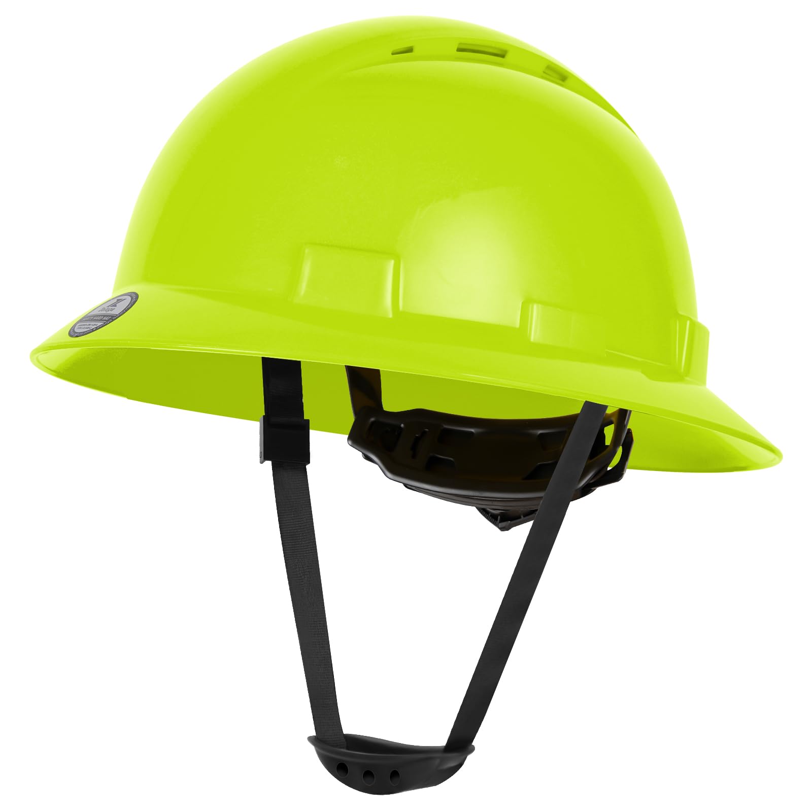 Zeluga HDPE Full Brim Hard Hat, Construction Safety Helmet with Vented Holes, 6 Point Adjustable Ratchet Suspension, ‎Meets ANSI/ISEA Z89.1