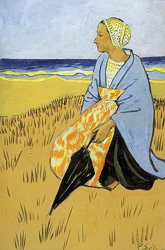 Peinture sur toile bretonne Paul Sérusier pour décoration de chambre nordique 60x90cm