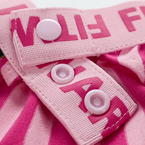 Fitwarm 2 Piece Summer Dog Clothes With Crop Top And Skirt, Striped Dog Dress For Small Dogs Girl, Pet Cat Outfit, Pink, Small #TOP2