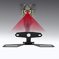 Vista 8 de Soporte de luz trasera plegable para motocicleta, ajustable, plegable, soporte para lámpara trasera, soporte universal para motocicleta, ATV