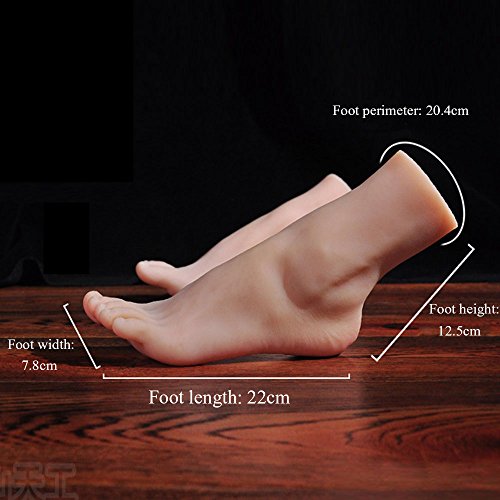 1 Pair Lifesize Silicone Female Mannequin Foot Display Jewerly Sandal Shoe Sock Display Art Sketch #TOP1