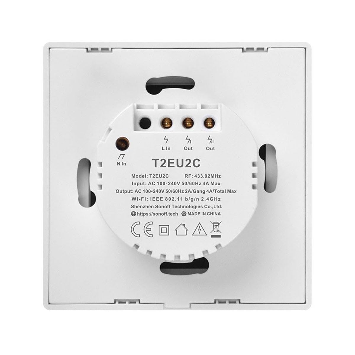 Sonoff Interruptor Táctil T2 2C WiFi marca